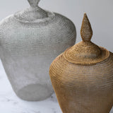 Crochet Wire Mesh Candle Holder Gold