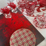 Smokey Red (Set of 4)
