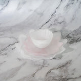 Artisan White Glass Bowl