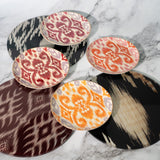 Ikat Design Dessert Plates ( Set of 2)