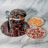 Ikat Print Dessert Plates ( Set of 2)