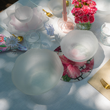 Artisan White Glass Plates
