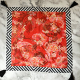 Vibrant  Red Dragon Cotton Napkins   ( Set of 4)