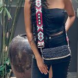 Ibiza  Feathered Shoulder Bag Strap