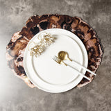Acrylic Organic Shaped Petrified Wood Placemat