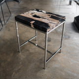 Petrified Wood Side Table