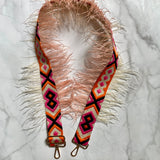 Ibiza  Feathered Shoulder Bag Strap