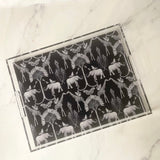 Acrylic Elephant Print Tray L