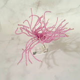 Pink  Beaded Napkin Rings (set of 4)