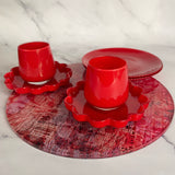 Fiore Rosso Espresso Cup (set of 2)
