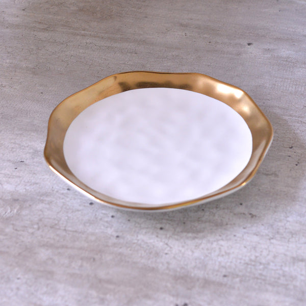 Athena II Gold Rim  Dinner and  Side Plates