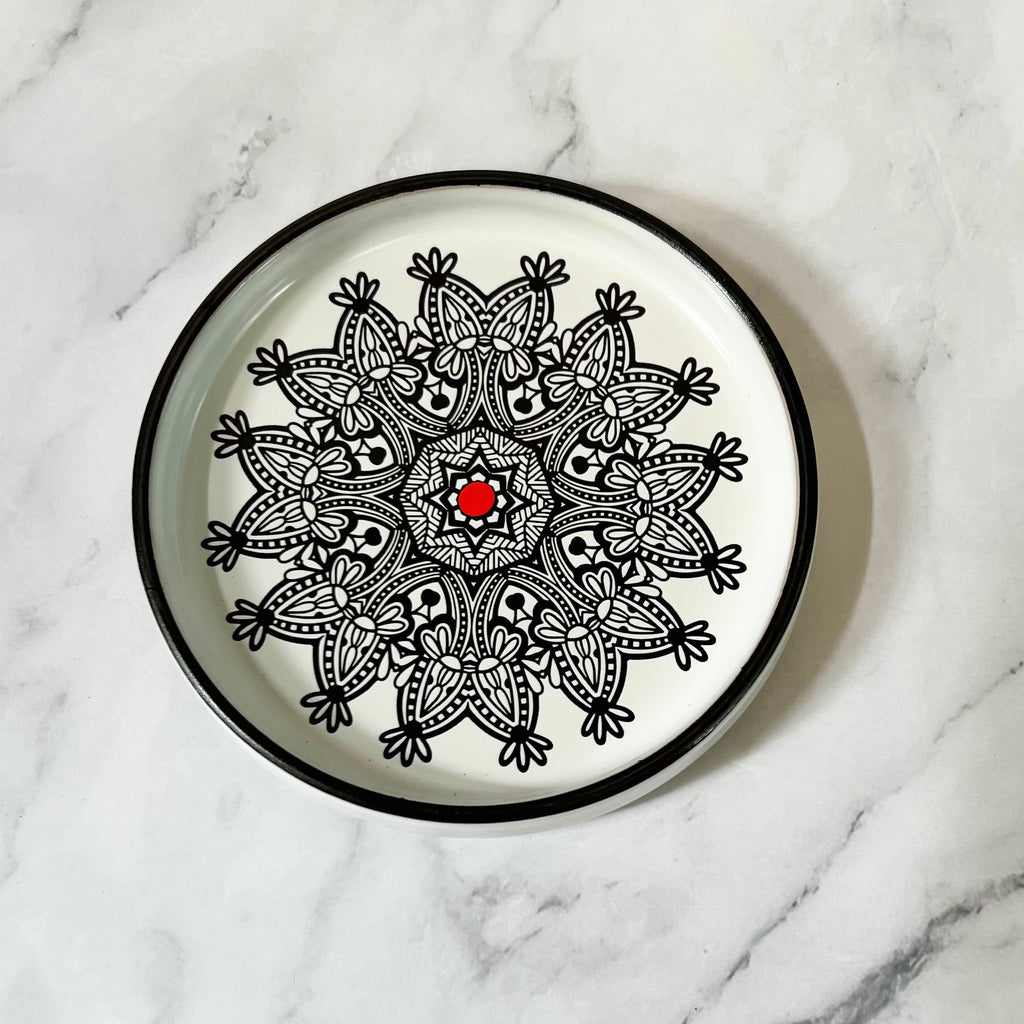 Dessert Plates Mandala  Print (Set of 4)