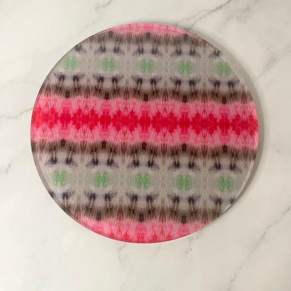 Acrylic Ikat Print  Trivets