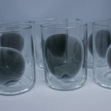 Black Dot Glasses (Set of 6)
