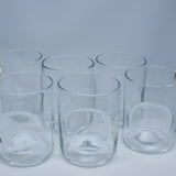 Clear Dot Glasses (Set of 6)