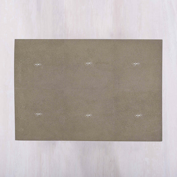 Faux Shagreen Placemats Taupe, table mats, dining mats, tye tye, singapore, buy online, shop online, rectangle, washable, wipe away, dining mats, green,