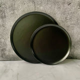 Como Black Ceramic  Dinner and Side Plate