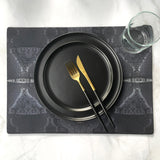 Como Black Ceramic  Dinner and Side Plate