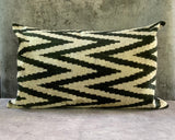 Velvet Ikat Cushion