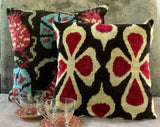 Velvet Ikat Cushion