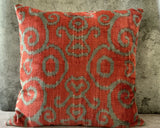 Velvet Ikat Cushion