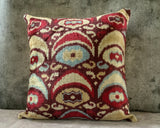 Velvet Ikat Cushion