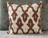 Velvet Ikat Cushion