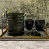 Black Violet Glasses ( set of 6)