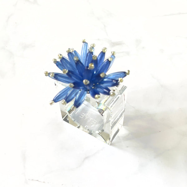 Bloom Blue Napkin Rings (Set of 4)