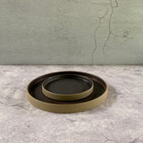 Rustic Brown  Stoneware  Plate