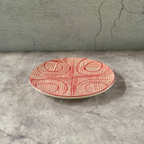 MInimalistik Tapas Plate Red & White (set of 6)