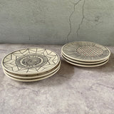 MInimalistik Tapas Plate Black & White (set of 6)