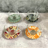 Iznik Ceramic Tea Set (Set of 4)