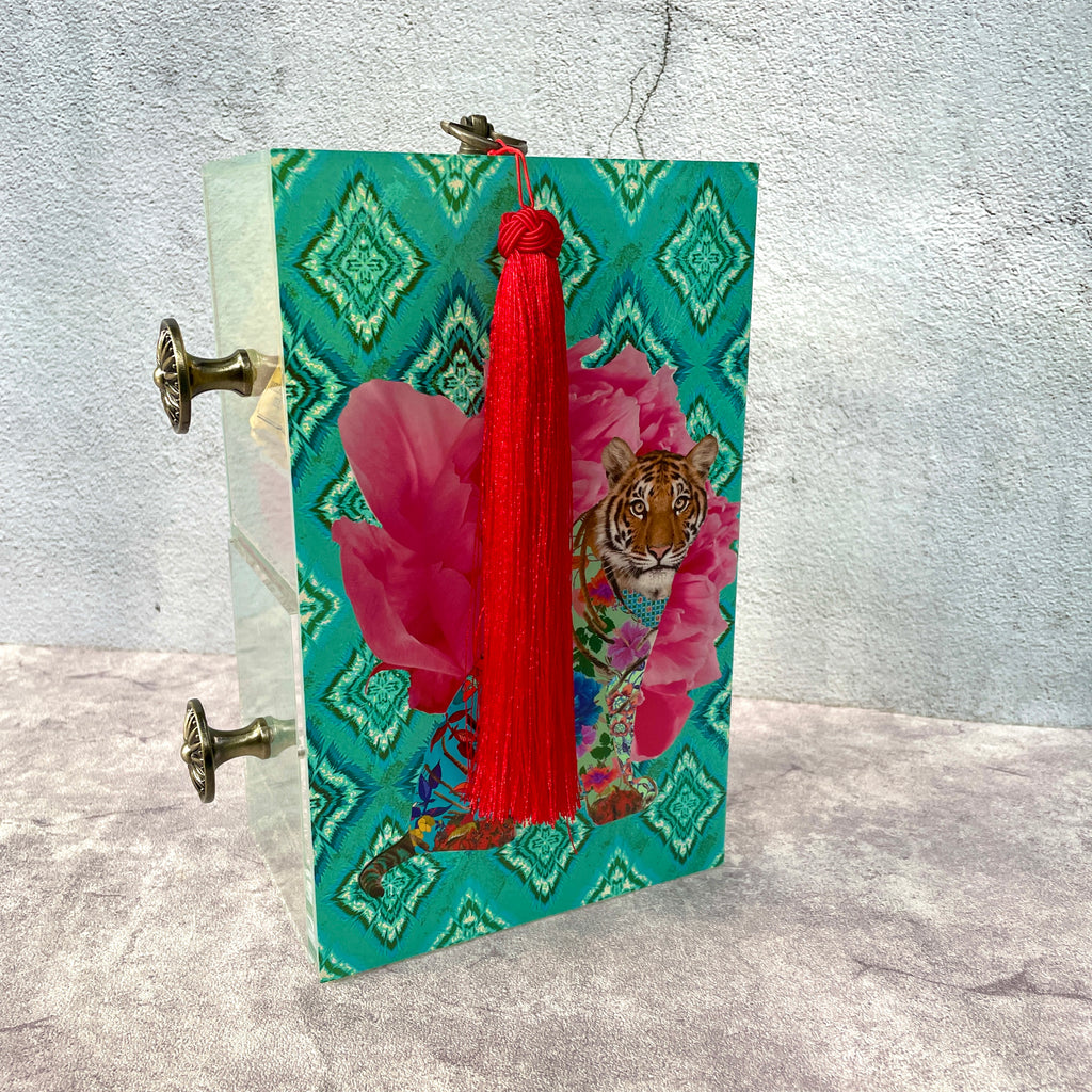 Tiger Print  II Tea Caddy