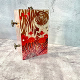 Tiger Print Tea Caddy