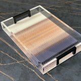 Chevron Print Tray