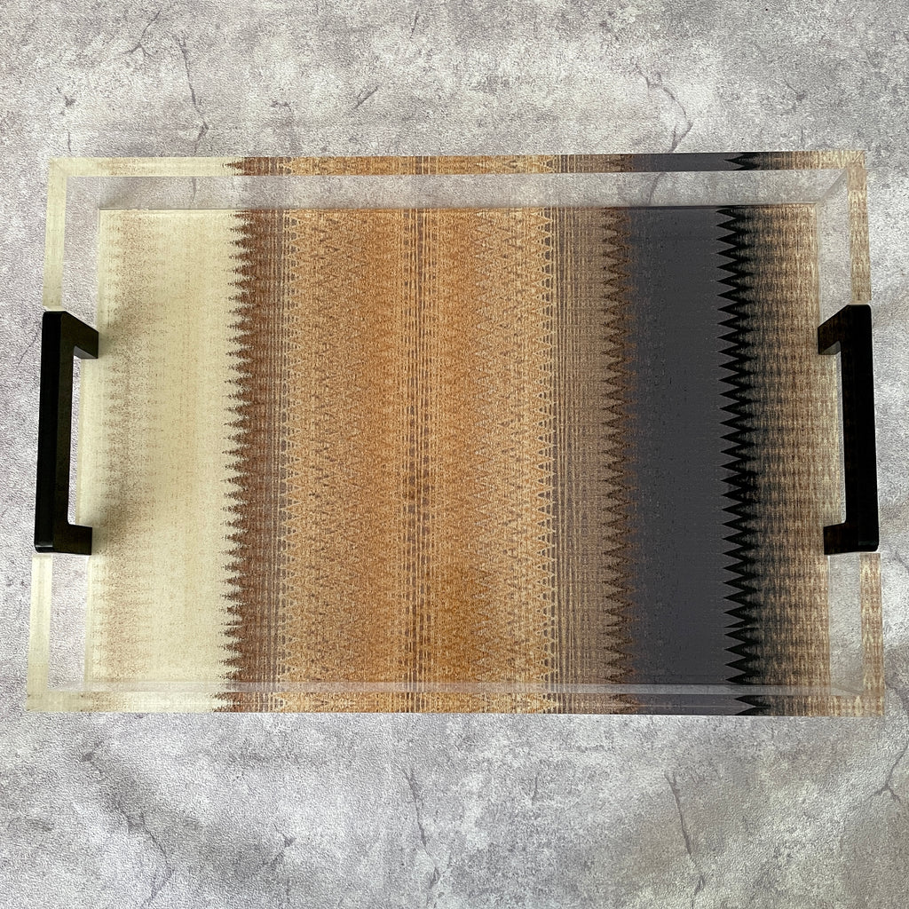 Chevron Print Tray