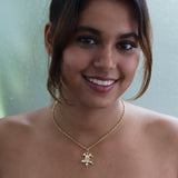 Uncut Polki Kundan Faux Diamond Pendant
