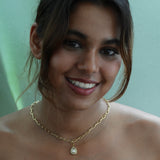 Uncut Polki Kundan Faux Diamond Pendant