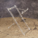 Acrylic Concrete Finish Round Tray Tables