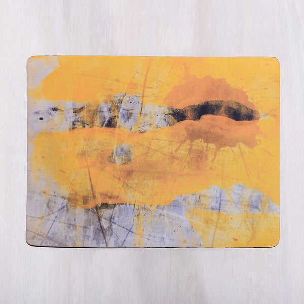 placemat, table mat, dining mat, tye tye, easy maintenance, buy online, shop online, yellow, rectangle,