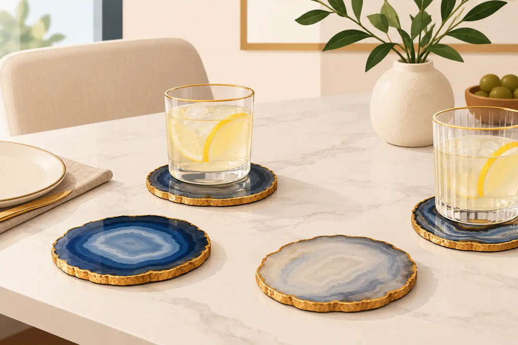 Agate Coasters for Dining Table That Set the Tone