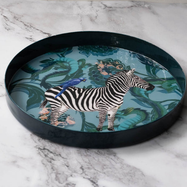 Azure Zebra Tray