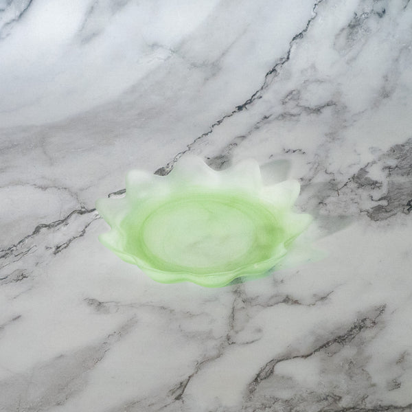 Artisan Lime Glass Plates