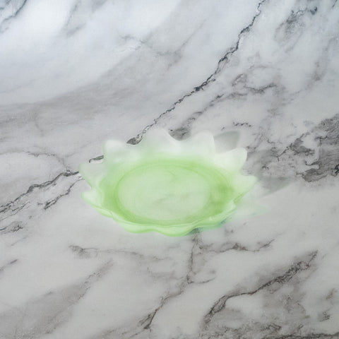 Artisan Lime Glass Plates