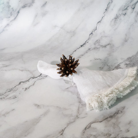 Pine Cone  Napkin Rings (set of 4)