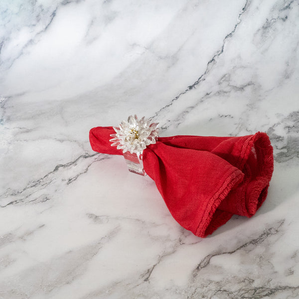 Floral Elegance Napkin Ring (set of 4)