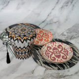 Ikat Design Dessert Plates ( Set of 2)