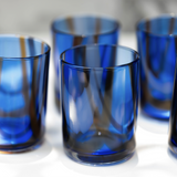 Blue Swirl Glasses  (Set of 6)