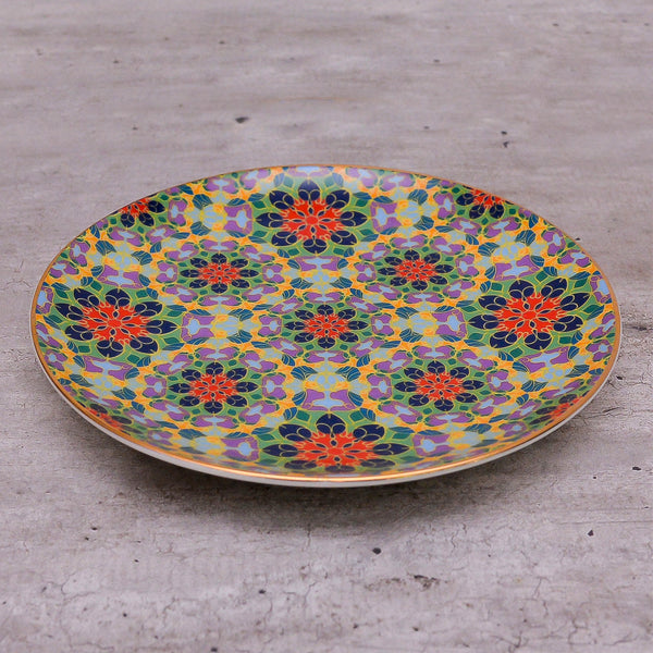 floral print, mix and match plates , mosiac print ,tablesetting, dinnerware, ceramic plates